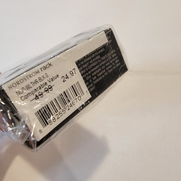 Sarina Black Label Nordstrom Genuine Leather Apple Watch Band Series 1,2,3,4,5 - Picture 7 of 8